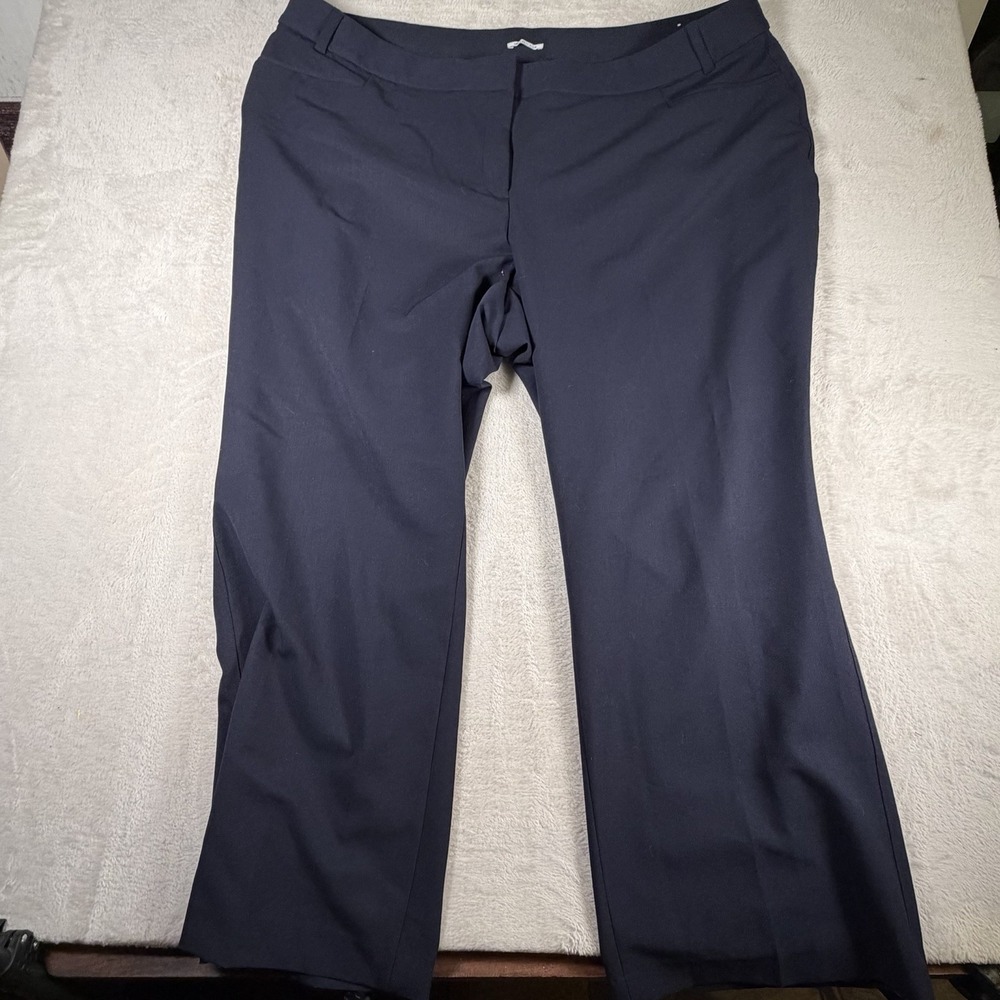 Lane Bryant The‎ Curvy Allie Navy Dress Pants Trouser Career Work Plus Size 28R